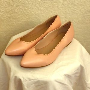 Light pink flats